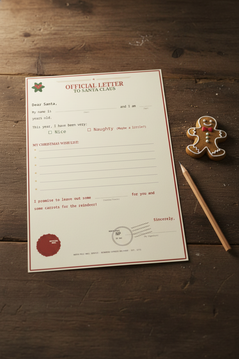 Free Printable Letter to Santa