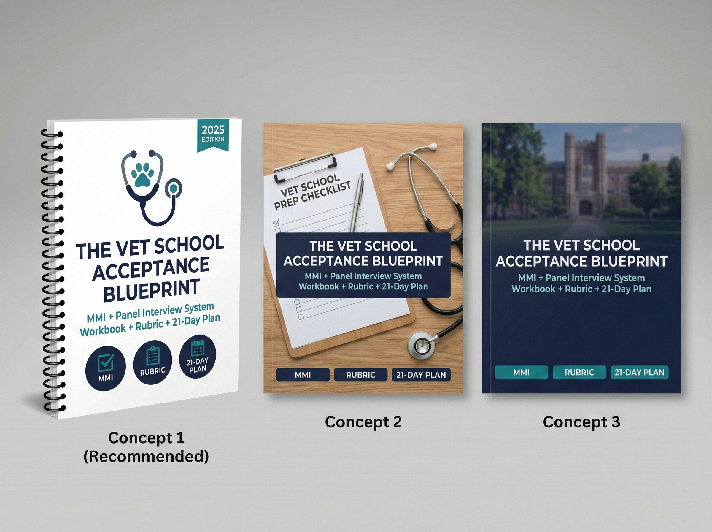The Vet School Acceptance Blueprint  MMI + Panel Interview Prep Workbook printable digital download preview